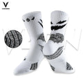 Professional Athletes' Basketball Crew Socks Thick Non-Slip Dry Fit Support Ankle Cushioning Autumn Compression for Bottom