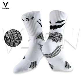 Professional Athletes' Basketball Crew Socks Thick Non-Slip Dry Fit Support Ankle Cushioning Autumn Compression for Bottom