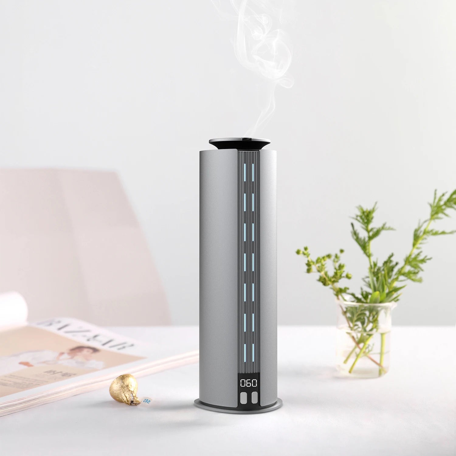 Easy Control Electric Aromatherapy Scent Diffuser Metal Home Air Freshener Desktop Aroma Diffuser Perfume Oil Waterless