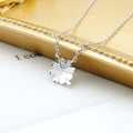 Fashion  925 Four Leaf Clover Silver Fine Jewelry Necklaces Flower Pendant Charm for Jewelry Making