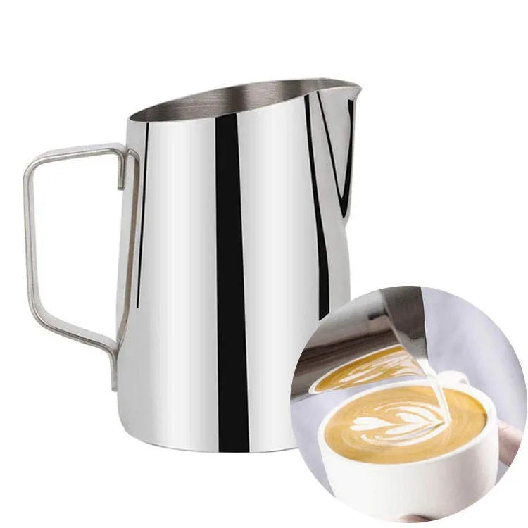 Milk Jug Stainless Steel Milk Frothing Pitcher Latte Jug With Scale Coffee Milk Frothing Pitcher Jug