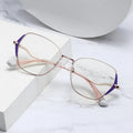 2025 Jiuling Eyewear Luxury Women Eye Glasses Big Two Colors Frame Transparent Lens Women Anti Blue Light Glasses Frame Eyeglass