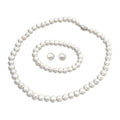 925 Silver Earring with Freshwater Pearl Set Good Luster AA+ Potato Pearl Wedding Factory Price Wholesale 8mm Jewelry