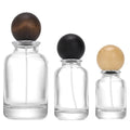 Bottlemarket Luxury High-quality Flat Crimp Screen Printed Glass Perfume Bottle with Pump Sprayer Reed Diffuser 30ml 50ml 100ml
