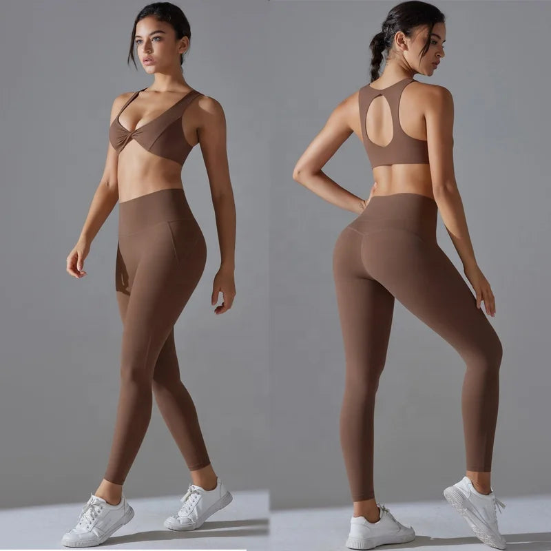 2025 Wholesale Breathable Sports Gym Wear Women's High Waist Yoga Set Quick Dry Activewear Plus Size Options