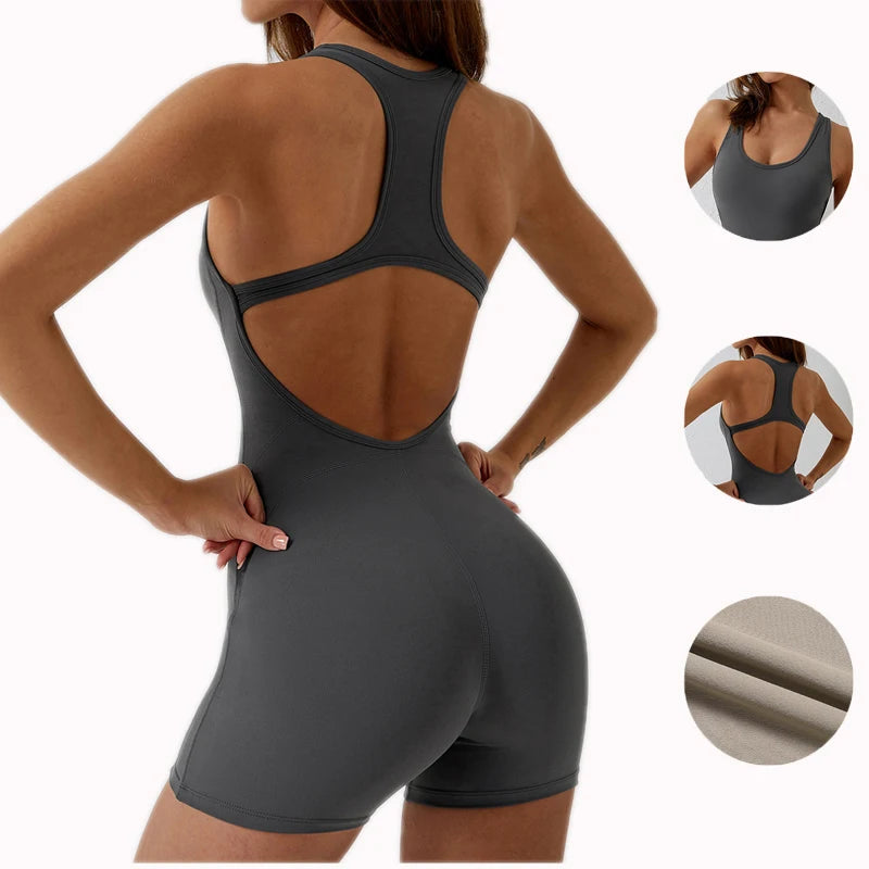 2023 Custom Women Gym Yoga Suit One Piece Yoga Jumpsuit Workout Fitness Comfortable Jumpsuit Workout Gym Clothing