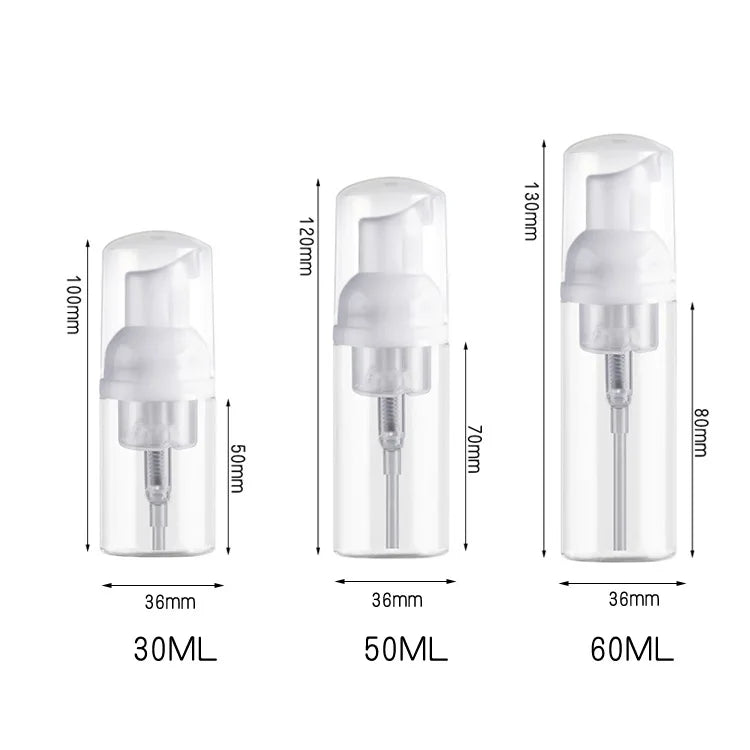 Wholesale for Clear White Black Liquid Soap Bottles 100ML 120ML 150ML 200ML with Foam Pump for Facial Cleanser Min. Order 100pcs