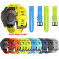 Factory Direct Quick Fit 22/26mm Silicone Sport Watch Band Straps for Garmin Fenix 6 Pro 5 Plus Quick & Easy Band Replacement