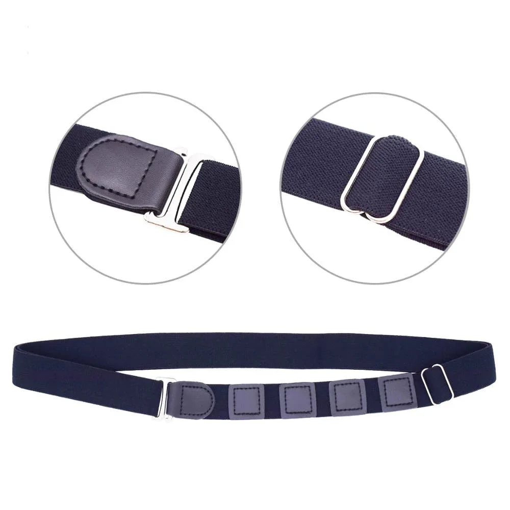 Men's Fabric Belt Toothless Automatic Buckle  Training Casual Belt Tactical Outdoor Belt