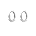 2023 NEW INS 925 Sterling Silver Bowknot Shape  Hoop Earrings Jewelry for Women