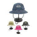 Wholesale Custom Denim Bucket Hat UV Protection Outdoor Ski Fishing Wide Brim Embroidered Logo Four Seasons for Men Women