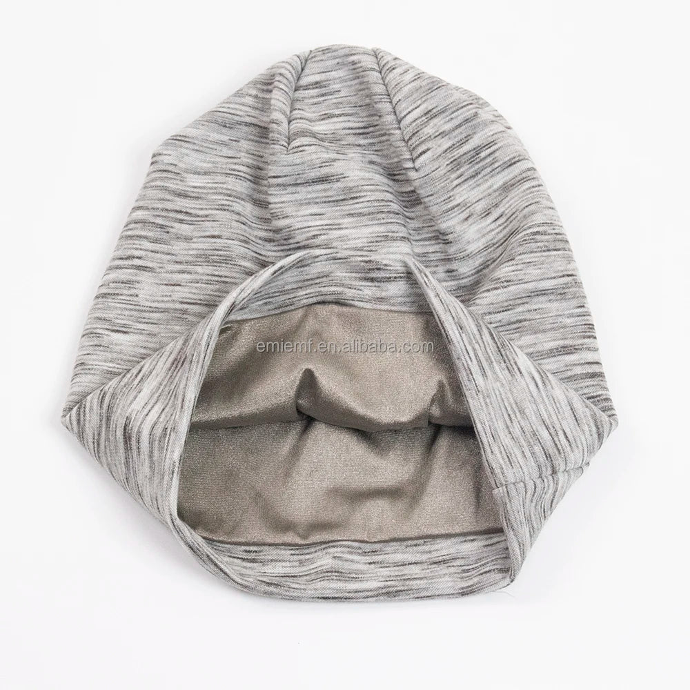 RFID SHIELDING 100% Silver Fibre Fabric Made EMF Blocking Cap Shielding Beanie Hats