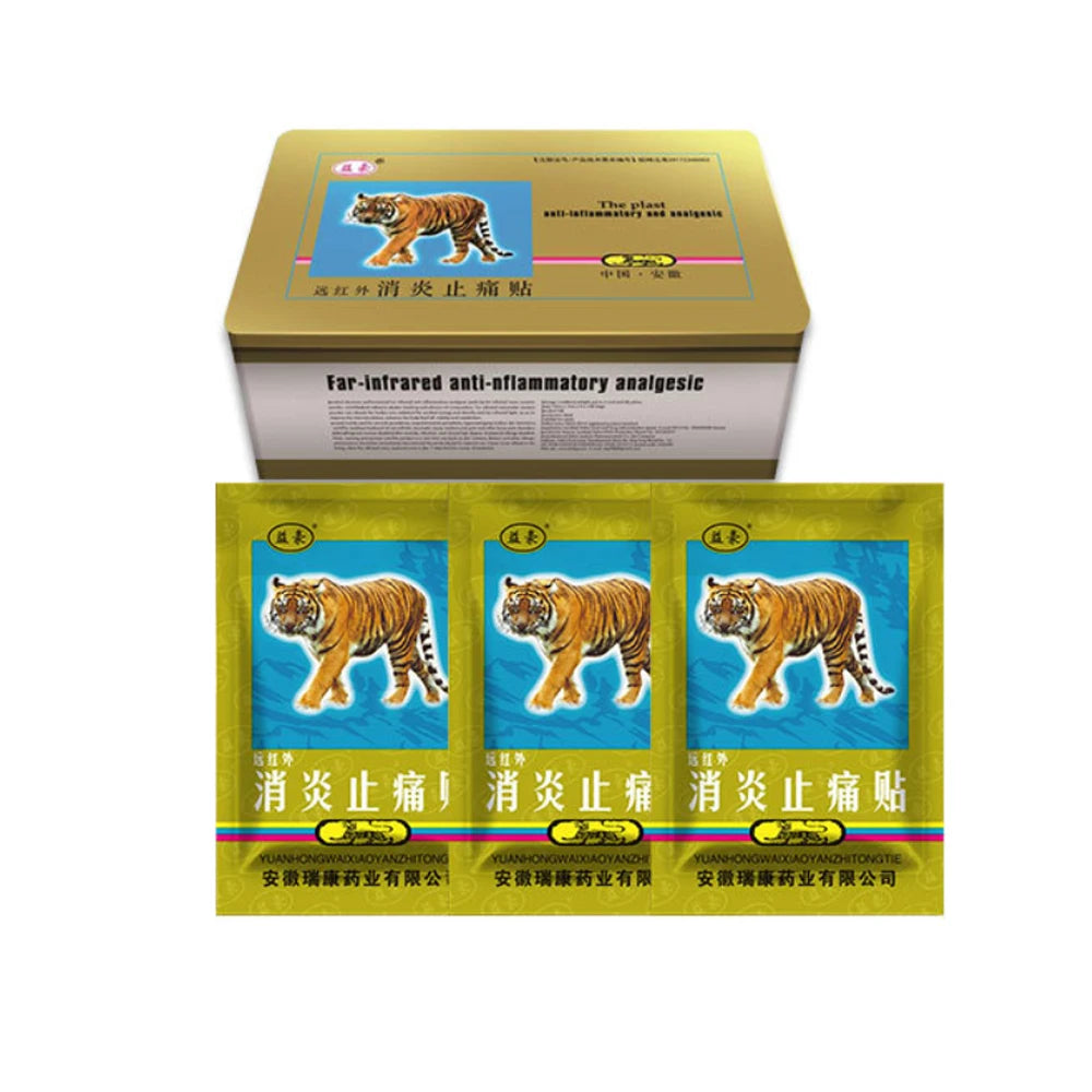 New Products 2024 tiger Pain Relief Patch Far Infrared Effective Pain Relief Natural Herb Heating Pads Pain Relief Patch