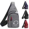 Outdoor Sport Crossbody Custom Men's Side Shoulder Luminous Sling Bags for Men Cycling Fashion Chest Bags 2022