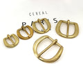 Cloxy Brass Bag Hardware Accessories Brass Pin Buckle for Dog Collar Leather Webbing Belt Strap Adjustable Brass Pin Belt Buckle