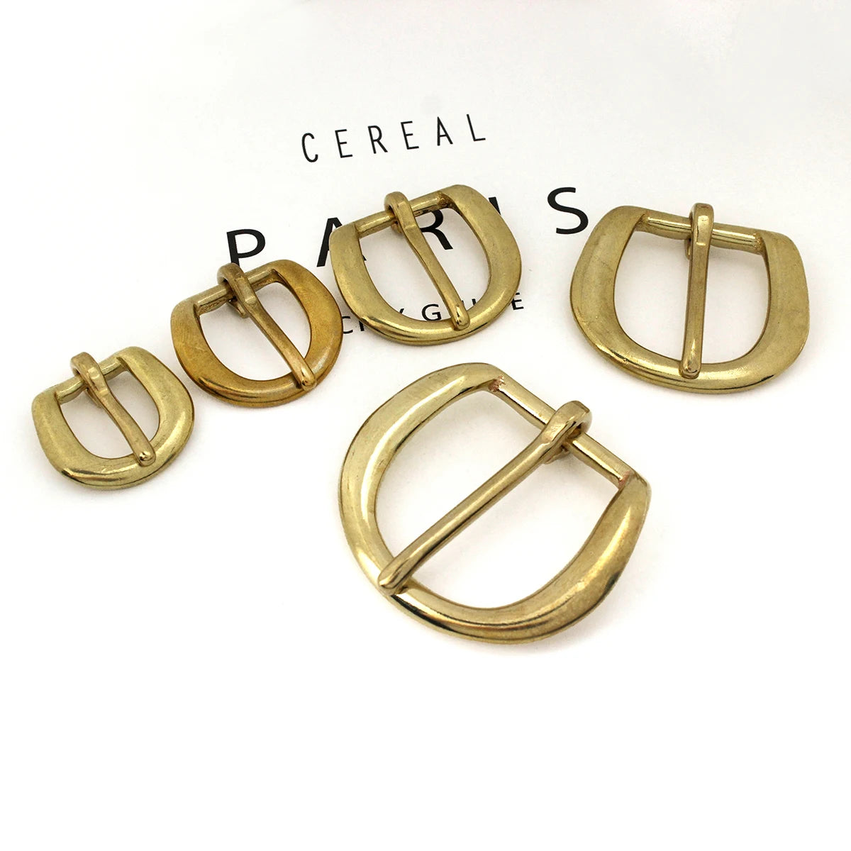 Cloxy Brass Bag Hardware Accessories Brass Pin Buckle for Dog Collar Leather Webbing Belt Strap Adjustable Brass Pin Belt Buckle