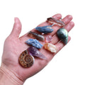 Natural 7 Chakra Crystal Stone Set Raw Stone Meditation Accessories Healing Crystals Giftset