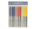 FCT-12 Industrial & DIY Thin Diamond File Set with Ergonomic Rubber Handle-for Mold and Metal Polishing Spark Pattern Removal