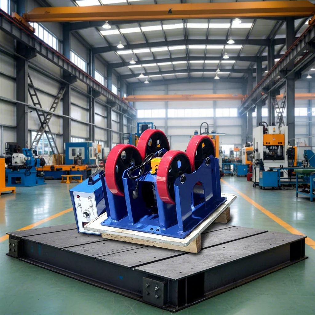 220V 60Hz Foot Pedal Capacities 1000kgs Welding Rotator Adjustable Roller Pipe Welding Stand