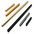 Modern School Furniture Handles and Knobs Black Silver 64-1160mm for Wardrobe Cabinet Dresser Drawer