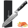 7 Inch Ultra Sharp 67-layers Damascus Steel Blade With G10 Handle Santoku Knife Handmade Kitchen Chef Knife