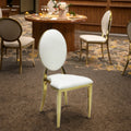 Wholesale Luxury Stainless Steel Stackable Dining Chairs for Outdoor Hotel Wedding Banquets Parties for Living Room Workshop