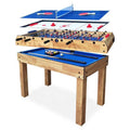 Factory  Offer  47'' 4 in 1 Multi Game Soccer TablePool Table Air Hockey and Table Tennis Table with Telescopic Rod Foosball