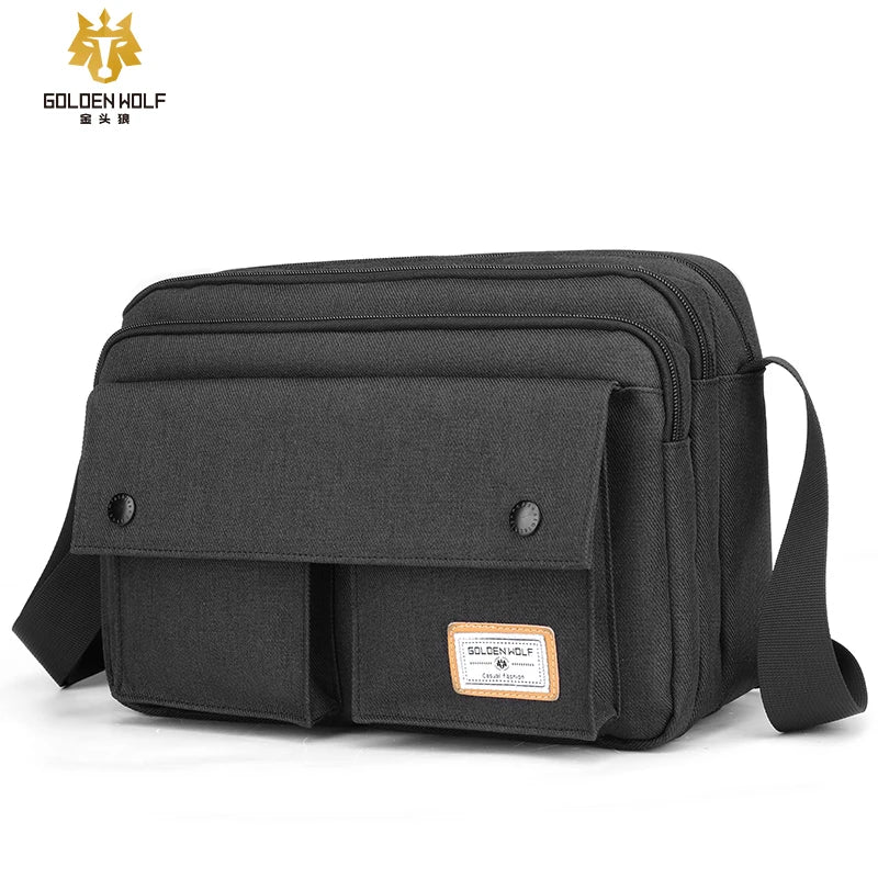 Golden Wolf Wholesale Unisex Messenger Bags New Arrival Fashion Waterproof Large Capacity Zipper Shoulder & Crossbody Bag