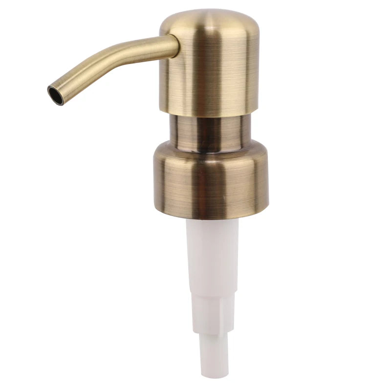 Factory Cost Black 304 Stainless Steel Liquid Pump Metal Lotion Dispenser Pump for Bottles for Lotions and Liquids