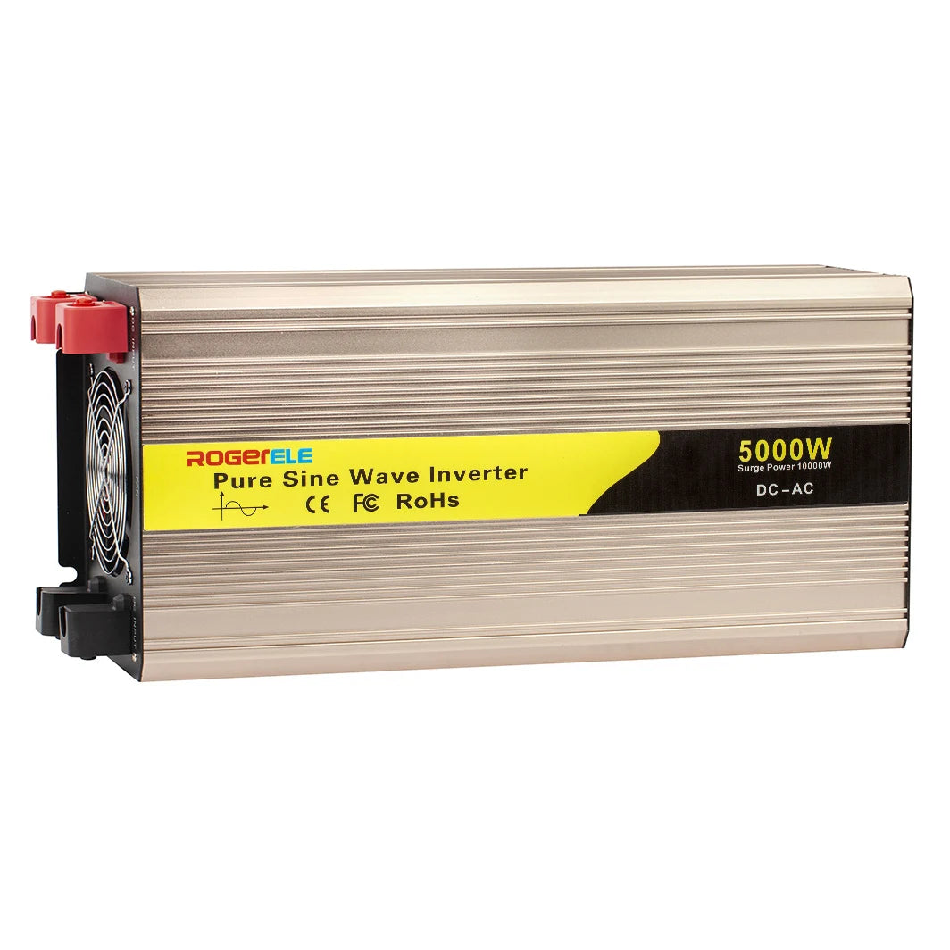 5000W 12V 24V 120V DC to AC 220V Solar Inverter Pure Sine Wave Car Inverter Outdoor Vehicle Power Converter