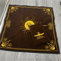 Custom Brown Vintage Altar Tarot Table Cloth Velvet Tarot Cards Table Cloth