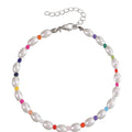 Bohemian Seed Glass Bead Pearl Mixed Beach Knitting Bracelet GMB019