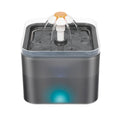 2L Ultra-Quiet USB Powered Electric Cat Water Fountain LED Light Pet Bowl Portable Plastic Material Water Fountain for Cats MegaBDM