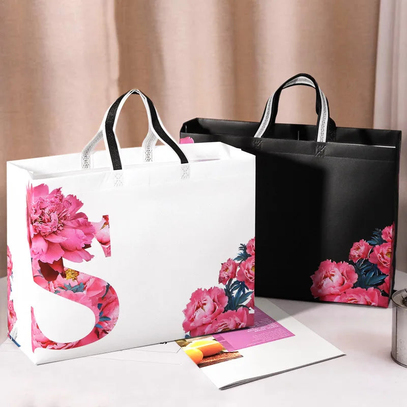 Thickened Non-woven Fabric Laminated Handbag Color-printed Clothing Shopping Mall Gift Bag