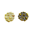 Custom Alloy Rhinestones Combination Vintage Style Round Sewing on Button Hair Accessories Bag Decoration Garment Shank Buttons