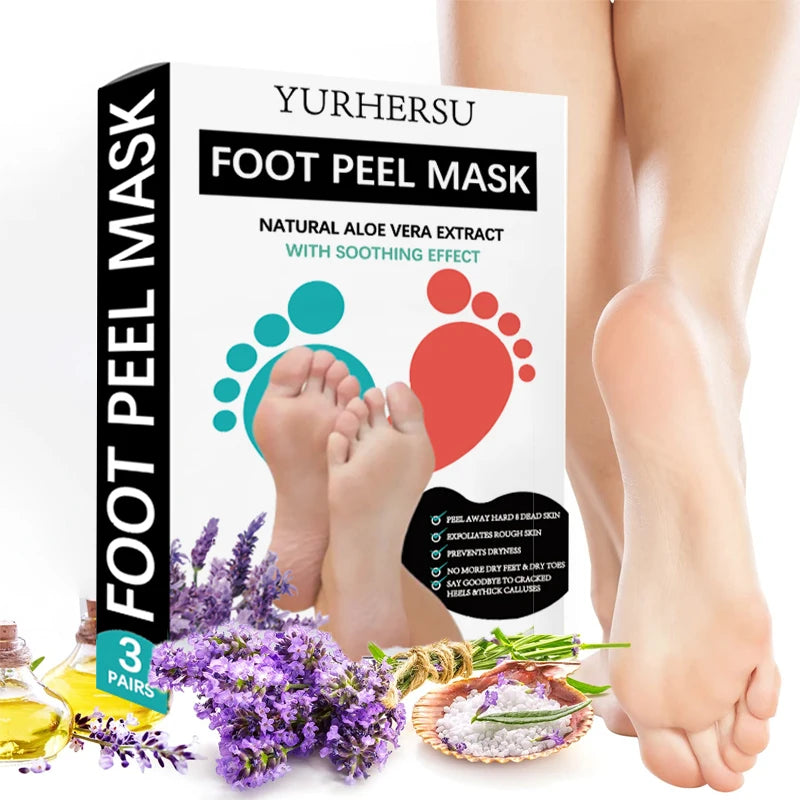 Private Label Removal Heel Peel Mask Peeling Nourishing Exfoliating Foot Masking Peel for Pedicure Feet Spa Peel Foot Mask
