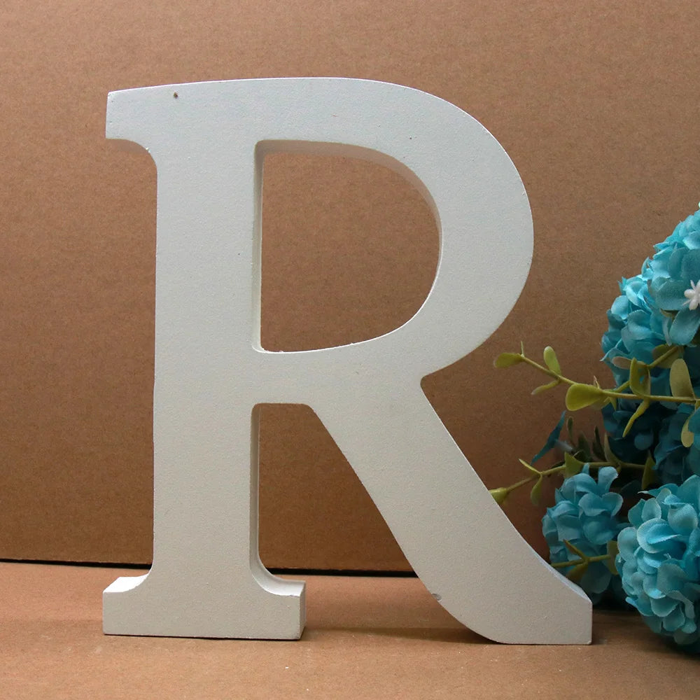 Wholesale Household Decorative Big Wood Ornaments Arts Large Wooden Numbers and Letters Alphabet English