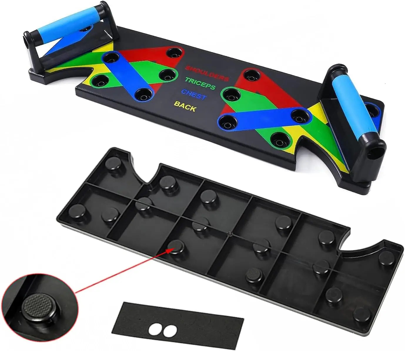 Portable Home Push up Board 9 in 1 Rack Fitness Exercise Tool Multi-function Push up Board Bar Set