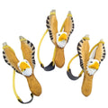 Animal Slingshot Hand Carved Painted Wood Sling Shot Toys Wooden Slingshot