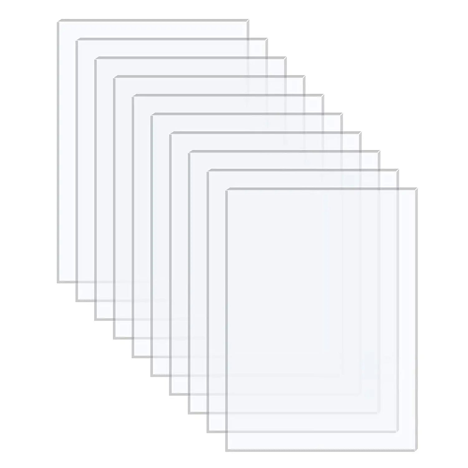 Acrylic Sheets Clear Extruded Plexiglass for Picture Frame Glass Replacement Projects Display Painting  5 Inch X 7 Inch 10 Piece