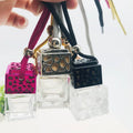 8ml 10ml Square Bottle for Car Fragrance Pendant air Freshener Empty Perfume Glass Bottle Hanging Diffuser Fancy Perfume