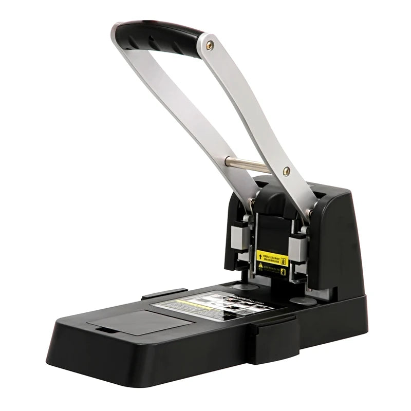 Deli 0150 Black Heavy Duty Punch Manual Labor-saving Punch Can Punch 150 Pages for Financial Office 4pcs Per Carton Set