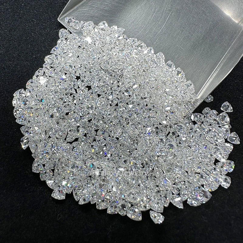 Wholesale Price Melee Small Size Pass Diamond Teseter Trillion Cut Moissanite Diamond VVS Loose Moissanite Stone