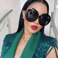 SKYWAY Classic Women Sun Glasses Fashion Big Round Frame Ladies Sunglasses
