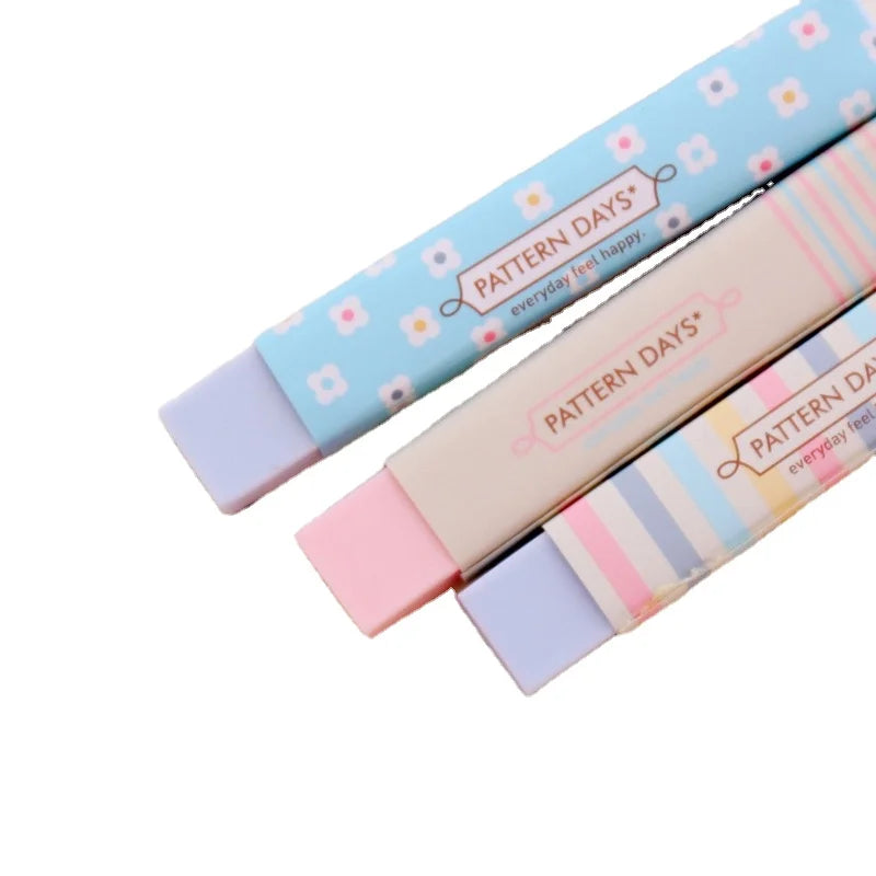 Aihao Promotional Squared Long Floral Crown-Shaped Pencil Eraser TPR Material