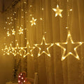 HOT 2.5m LED Moon Star String Lights Moon Star Decorative Ramadan Lights for Holiday Garden Wedding Decoration Wall Art Decor