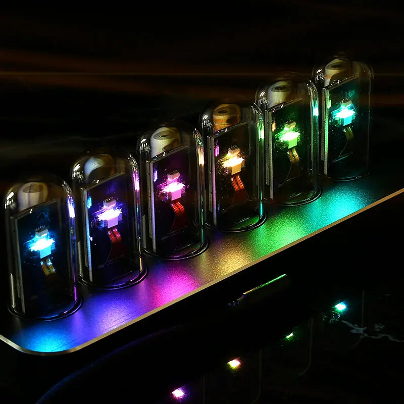 Handmade Electronic Nixie Tube Clock Nixie Tube Vintage Retro Nixie Clock Modern Display