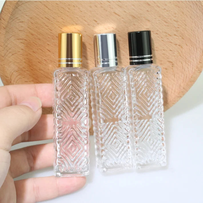 Wholesale 5ml Color Gradient  Perfume Glass Spray Bottle Parfum 10ml Small Tester Bottles with Metal Cap