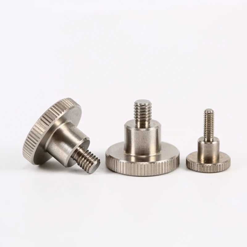 Oem Fastener Manufacturer Custom Black Nylon Brass Stainless Steel M2 M3 M5 M8 Shoulder Knurled Thumb Screw