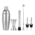 Hot Selling Stainless Steel Mixture Accessories Single Wall 6-pcs Mixing Cup Shaker Margarita Mixer Drink Shaker